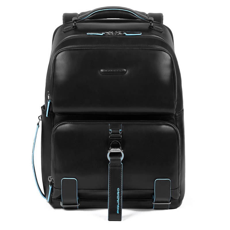 

Городской рюкзак Piquadro Blue Square Black с отдел. д/ноутбука 14"/iPad