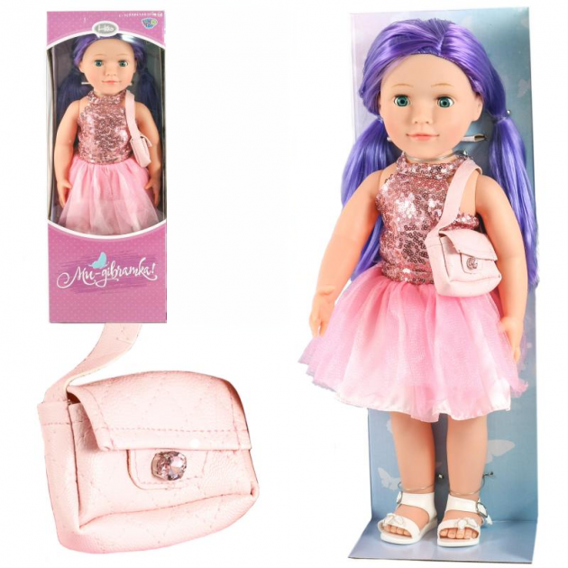 

Интерактивная кукла серии "Ми дівчатка" Limo Toy в розовом платье M 3920-22-23 UA