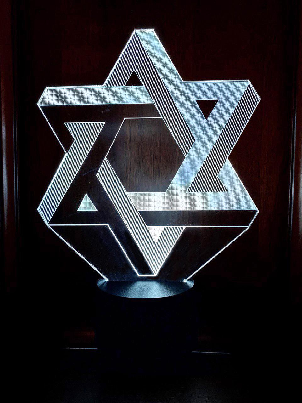 

3D светильник 3DTOYSLAMP Звезда Давида