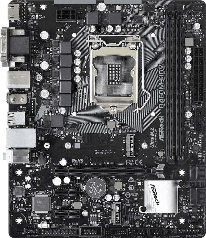 

Материнская плата ASRock B460M-HDV (s1200, Intel B460, PCI-Ex16)