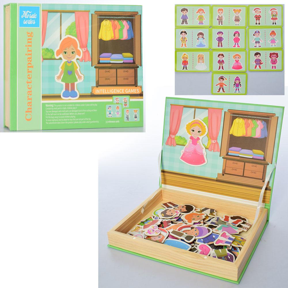 

Деревянная детская игрушка Пазлы-Гардероб Woody MD 2298