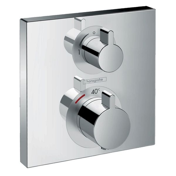 

Термостат прихованого монтажу Hansgrohe Ecostat Square із запірним вентилем 1Jet 15712000