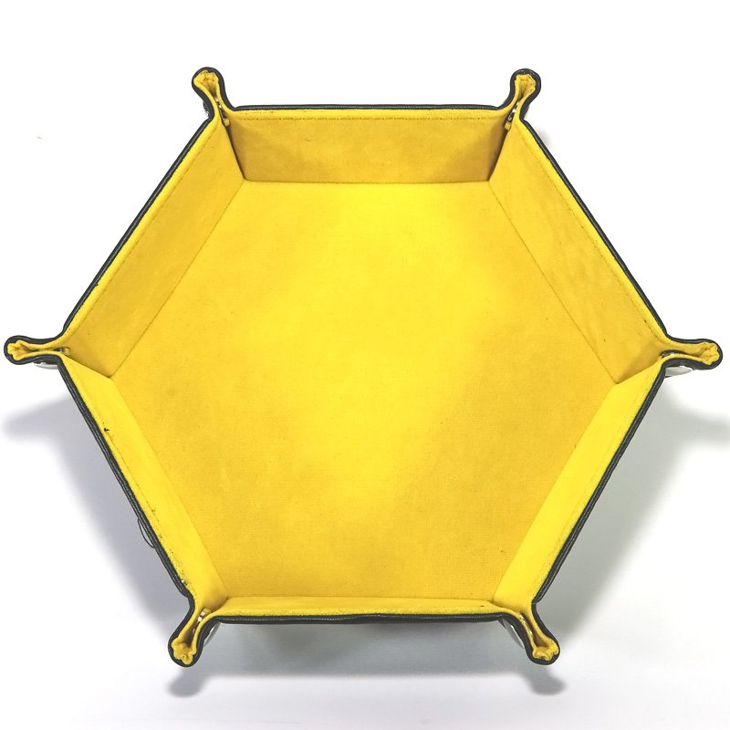 

Настольная игра T&G dice Лоток для кубиков, фишек и жетонов (жёлтый) (Leather Dice tray) жёлтый