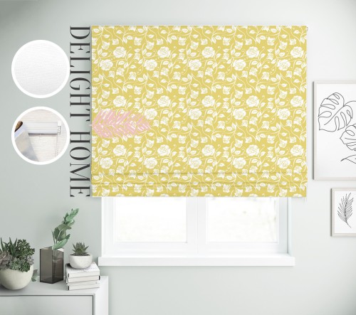 

Римская штора с фотопечатью 02-263 система Prestige I&H Джуси велюр 200*170 см