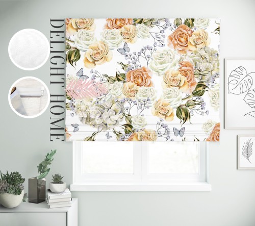 

Римская штора с фотопечатью 02-038 система Prestige I&H Джуси велюр 250*170 см