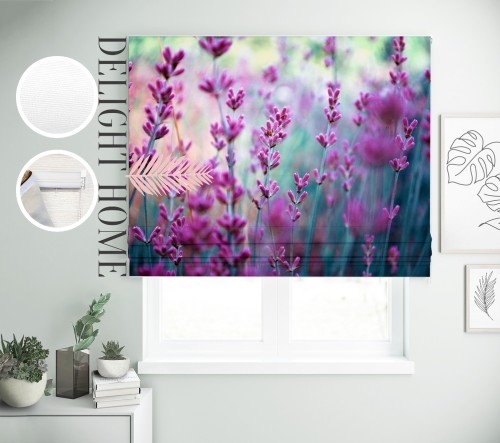 

Римская штора с фотопечатью 00-031 система Prestige I&H Джуси велюр 230*170 см