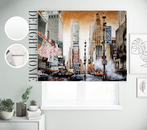 

Римская штора с фотопечатью 00-018 система Prestige I&H Джуси велюр 260*170 см