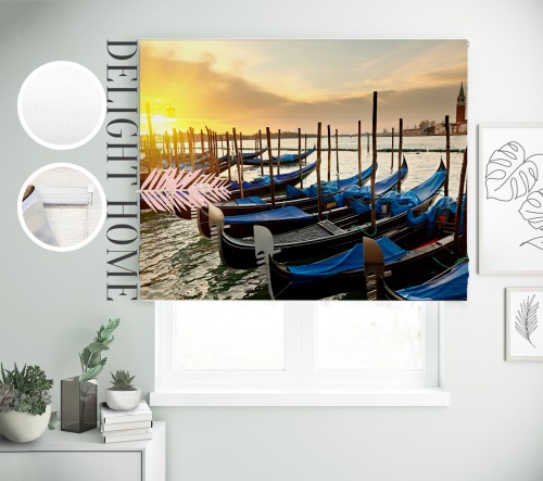 

Римская штора с фотопечатью 00-172 система Prestige I&H Джуси велюр 150*170 см