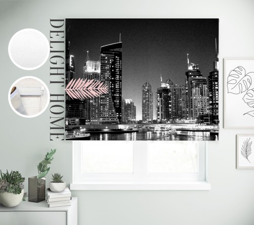 

Римская штора с фотопечатью 00-578 система Prestige I&H Джуси велюр 150*170 см
