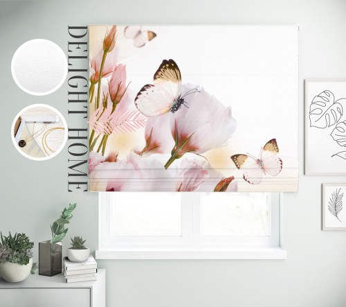 

Римская штора с фотопечатью 18-081 система Light I&H Джуси велюр 150*170 см