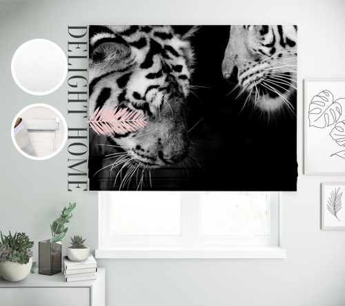 

Римская штора с фотопечатью 04-325 система Prestige I&H Джуси велюр 150*170 см