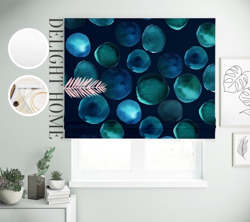 

Римская штора с фотопечатью 08-049 система Light I&H Джуси велюр 60*170 см