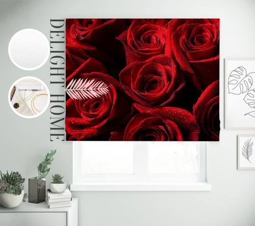 

Римская штора с фотопечатью 00-149 система Light I&H Джуси велюр 60*170 см