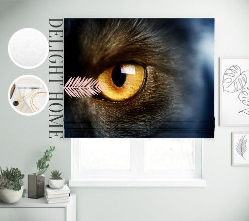 

Римская штора с фотопечатью 12-270 система Light I&H Джуси велюр 90*170 см