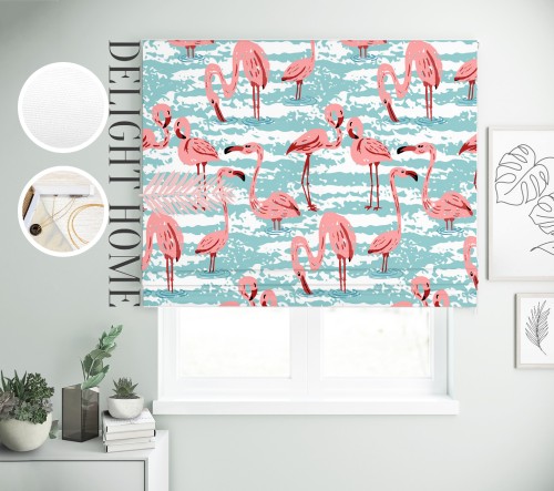 

Римская штора с фотопечатью 15-064 система Light I&H Джуси велюр 120*170 см