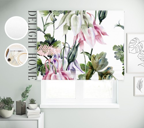 

Римская штора с фотопечатью 02-272 система Light I&H Джуси велюр 60*170 см