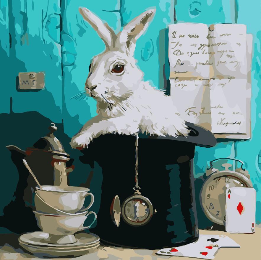 

Картина по номерам ArtStory За белым кроликом, 40 х 40 см (AS0323) (Без коробки)
