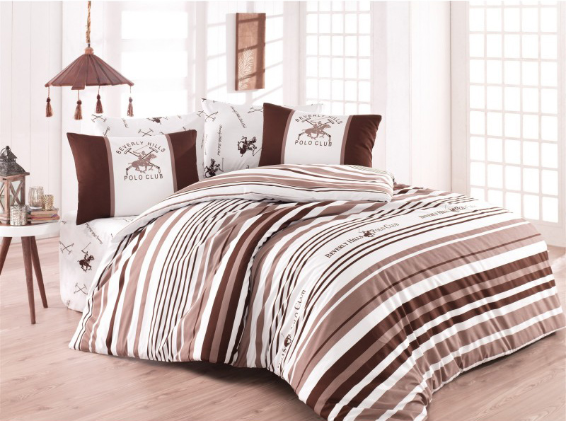 

Комплект постельного белья Beverly Hills Polo Club Ранфорс BHPC 029 Brown 200x220 (svt-2000022202404)