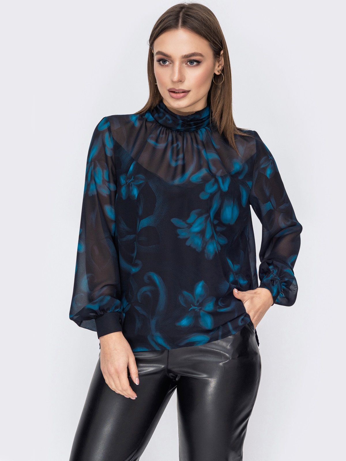 

Блузка Dressa 52693  Черная, Блузка Dressa 52693 48 Черная