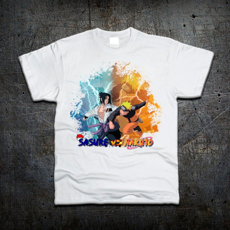 

Футболка Саске против Наруто Sasuke vs Naruto White XXL