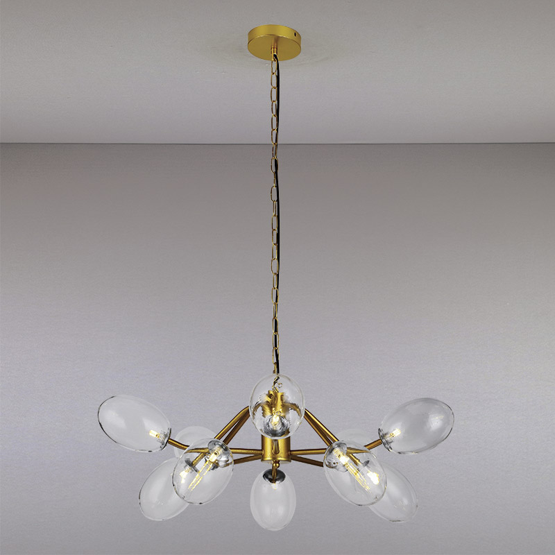 

Люстра Light House LS-13121/10 GD+CL золото