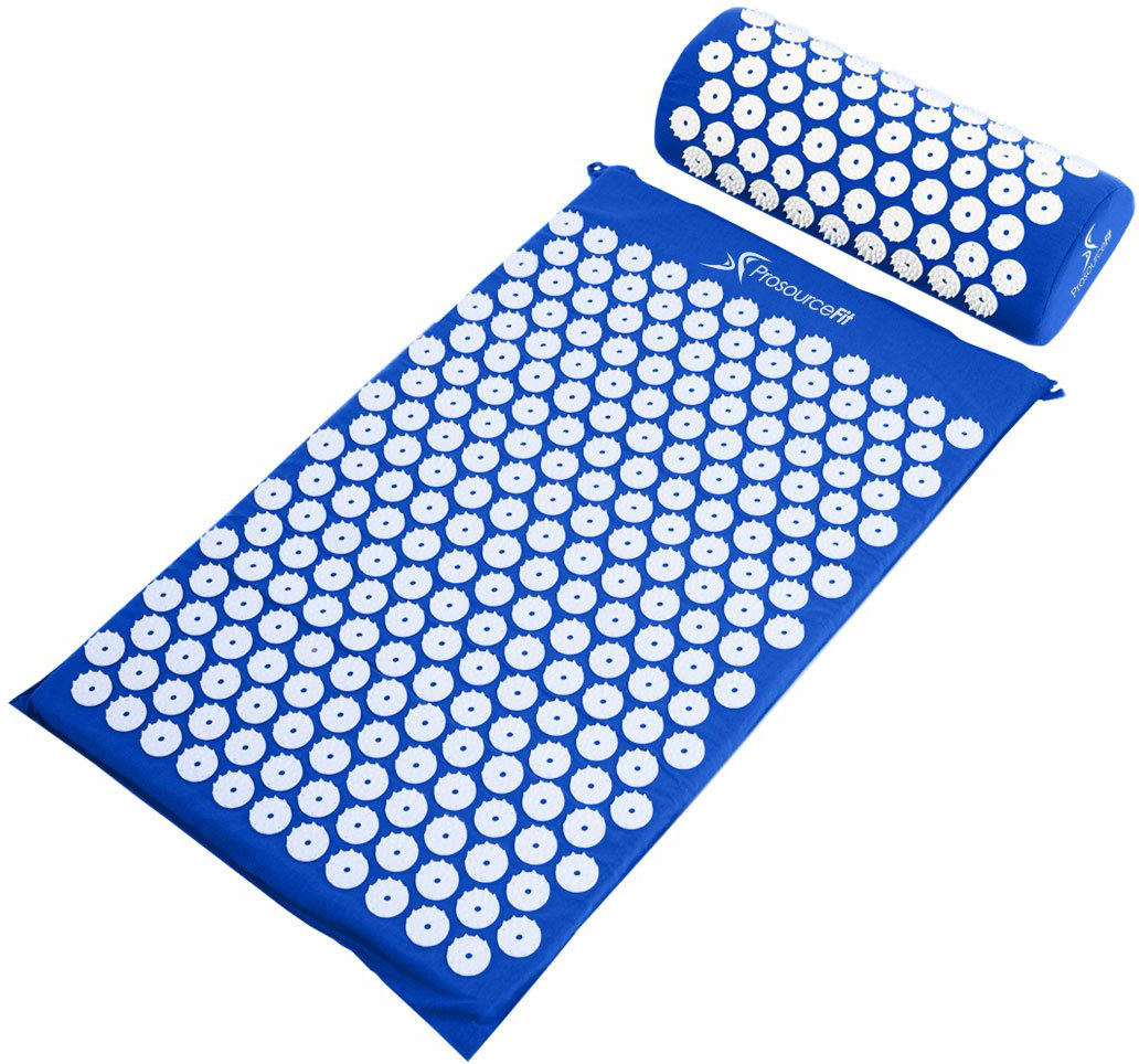 

Коврик массажно-акупунктурный ProSource Acupressure Mat and Pillow Set с подушкой 64 х 40 см Синий (ps-1201-accuset-blue)