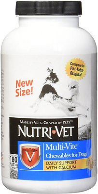 

Жевательные таблетки Мультивитамин для собак Nutri-Vet Multi-Vite 180 табл