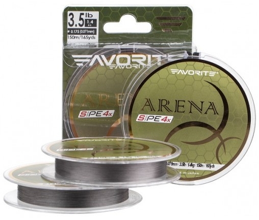 

Шнур Favorite Arena PE Silver Gray 4x 100m #0.4/0.104mm 3.5kg