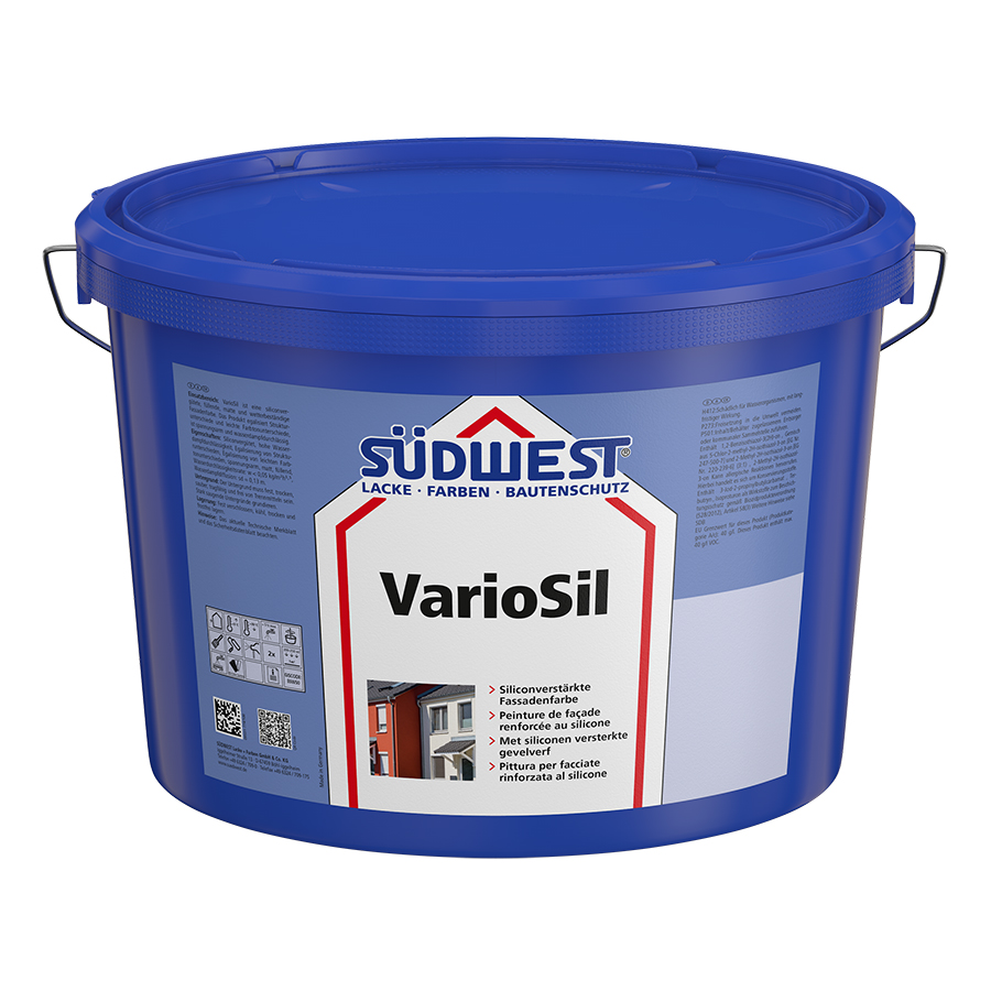 

Фарба силіконова SUDWEST VarioSil Fassadenfarbe фасадна біла 2.5 л (30055-015)