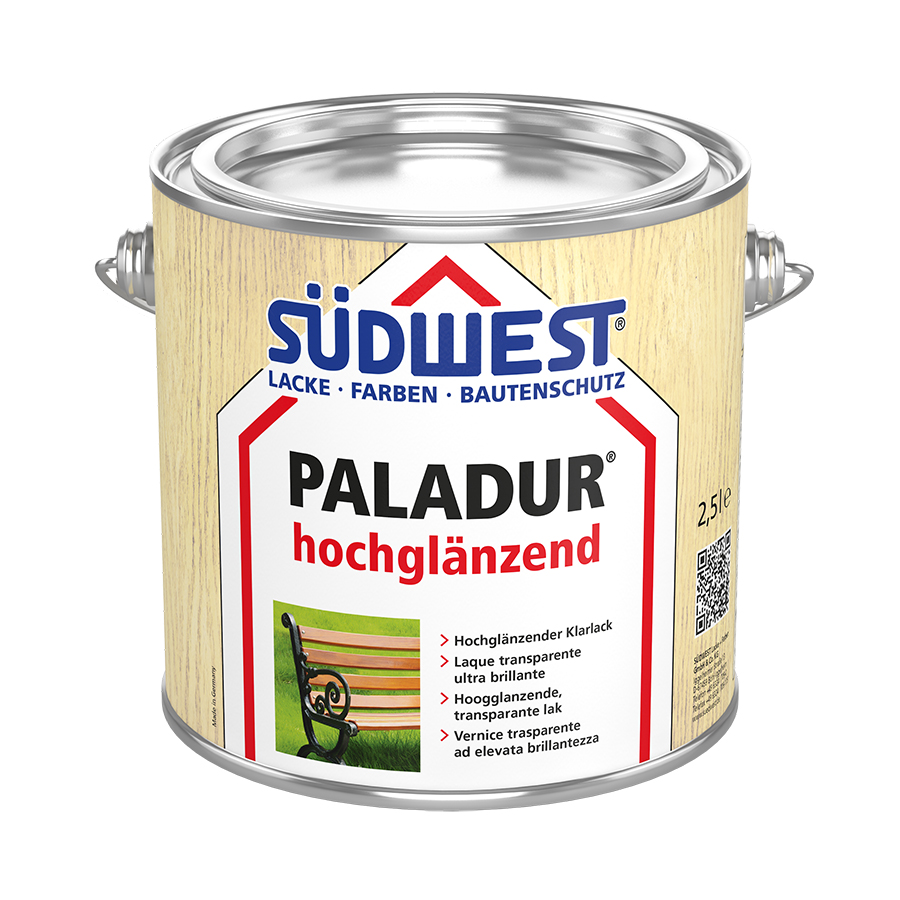 

Лак для дерева SUDWEST PALADUR® -hochglnzend- на алкідній основі (глянцевий) 2.5 л (30920-004)