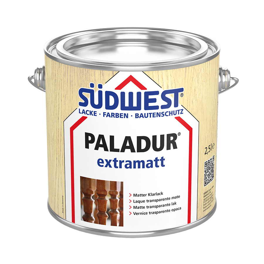 

Лак для дерева SUDWEST PALADUR® -extramatt- на алкідній основі (екстраматовий) 0.75 л (30780-002)