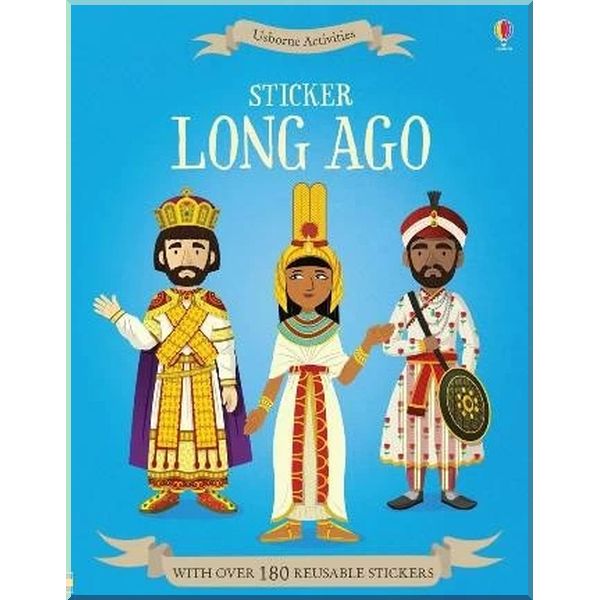 

Детская книга с наклейками Sticker Long Ago. Emi Ordas Megan Cullis. ISBN:9781474966931