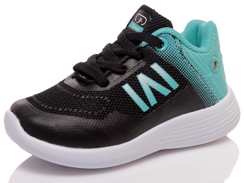 

Кроссовки Knup 4268b6 black cyan-ROZ 25 16см