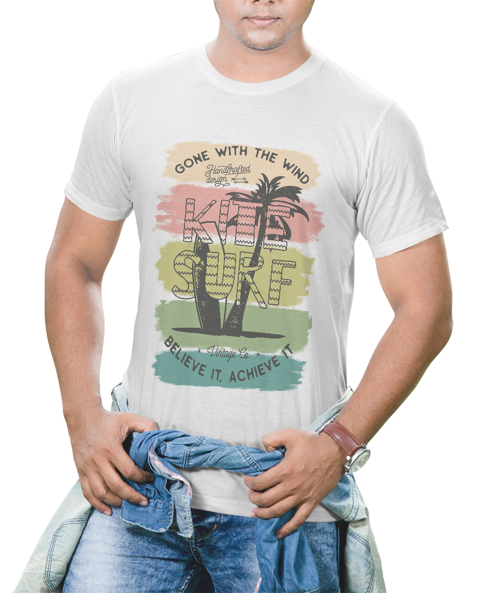 

Футболка с модным принтом OWEAR TSD29WH  Белый, Футболка с модным принтом OWEAR TSD29WH XS Белый