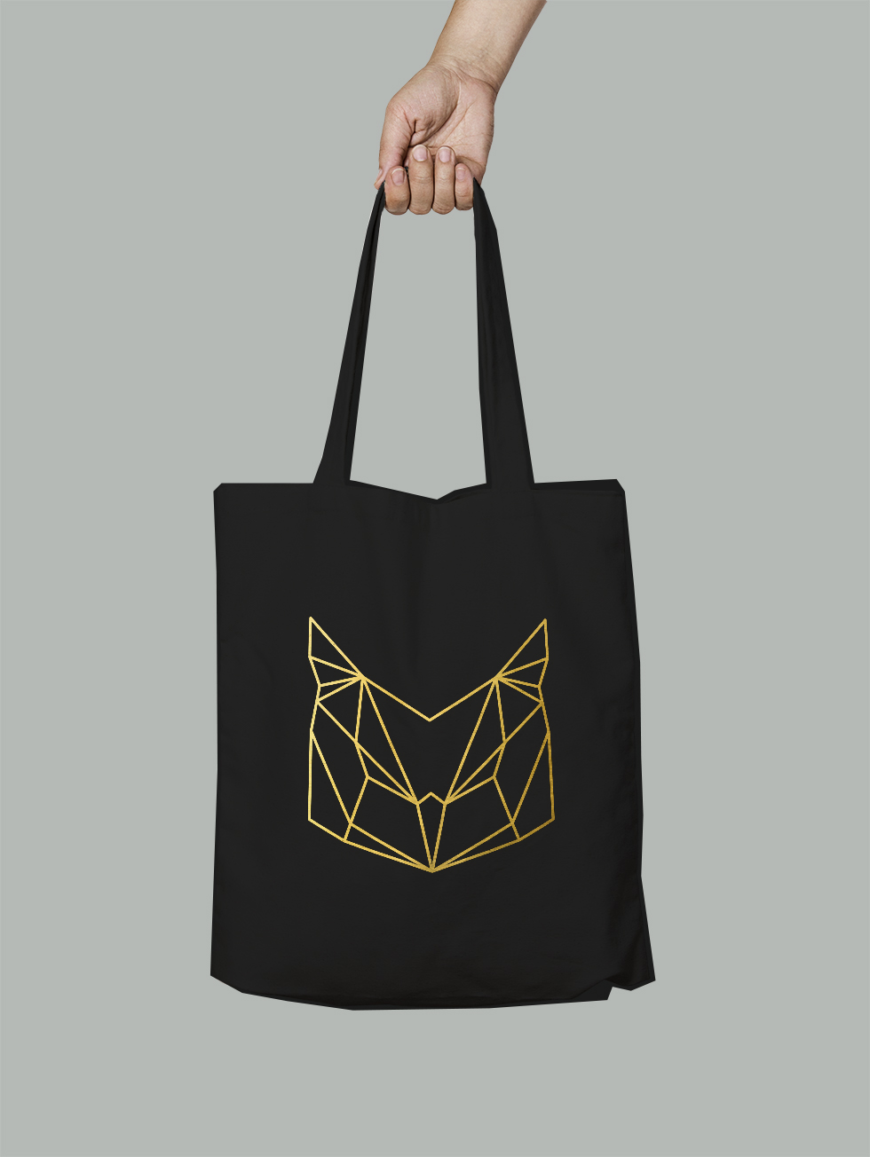 

Эко-сумка Owear с геометрическим принтом ga29goldbag-BK Черная