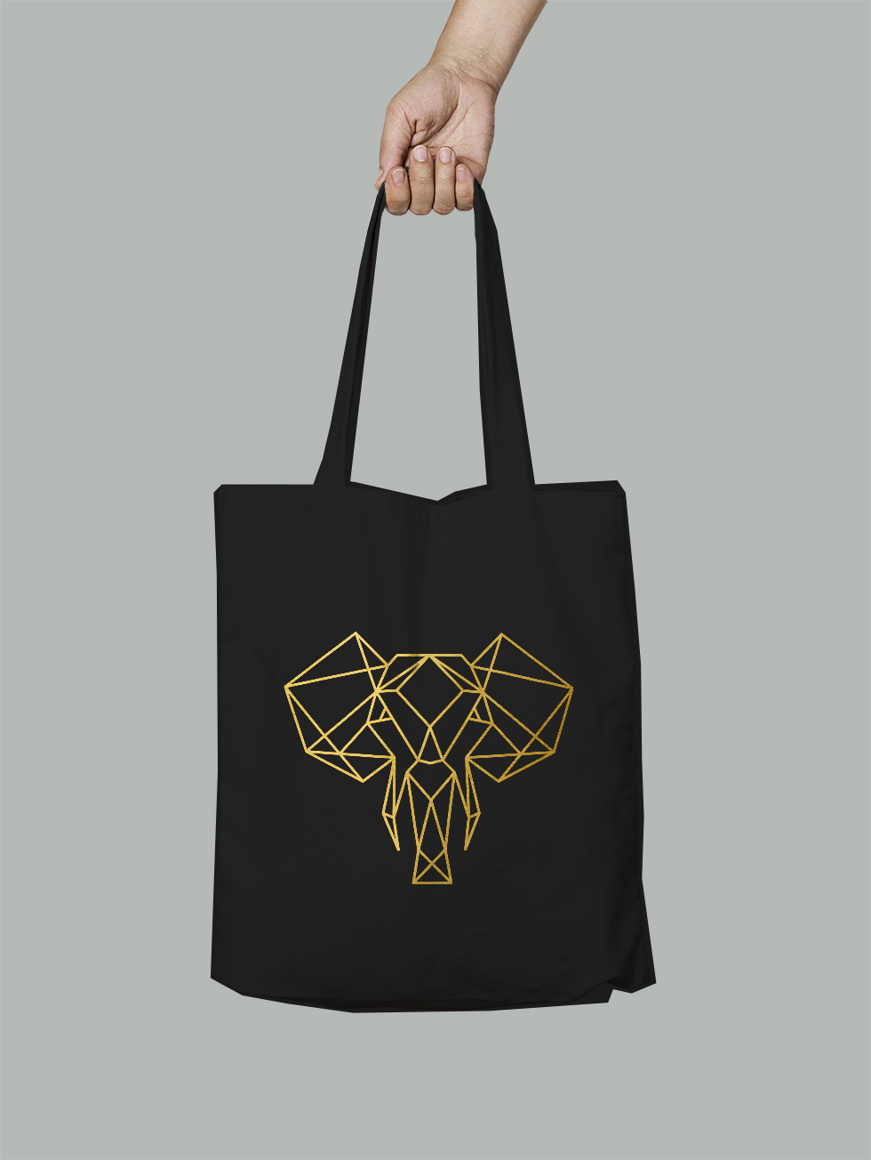 

Эко-сумка Owear с геометрическим принтом ga16goldbag-BK Черная