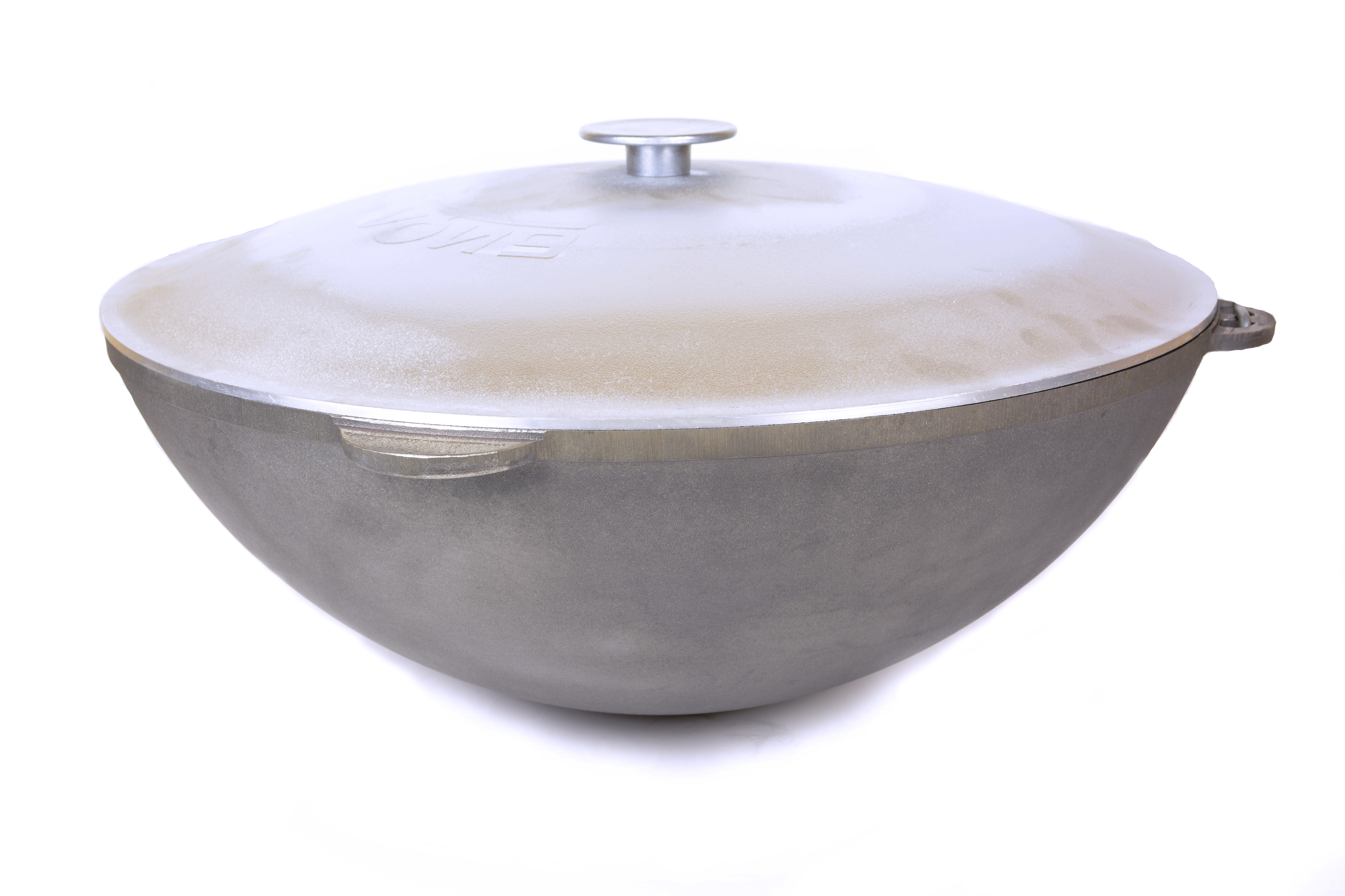 

Татарский казан с крышкой Биол 40 л Серый