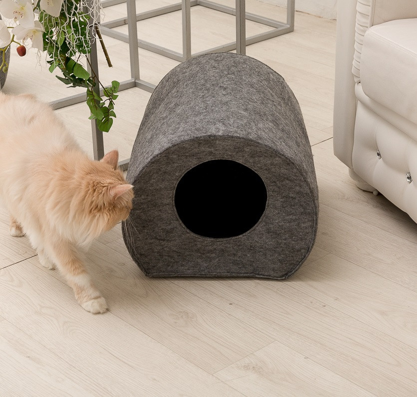 

Домик для животных "Бочка без подушки" Digitalwool 33х50х38 см (zoo0000395) Серый