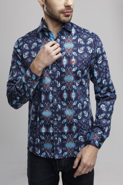 

Рубашка приталенная Frantini PK16902, Рубашка приталенная Frantini PK16902 M