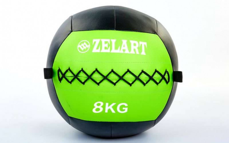 

Мяч волбол для кроссфита и фитнеса 8кг Zelart WALL BALL FI-5168-8 Green (PS01085)