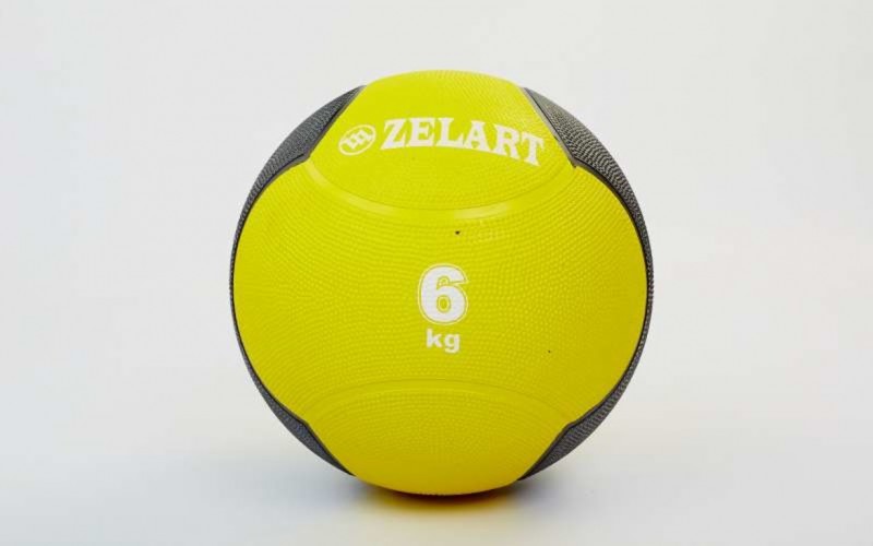 

Мяч медицинский медбол Zelart Medicine Ball FI-5121-6 6кг Yellow (PS01134)