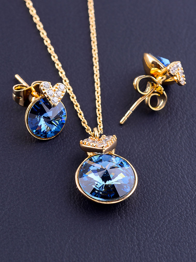 

Подвеска+Серьги Xuping Swarovski 40 см. 090293