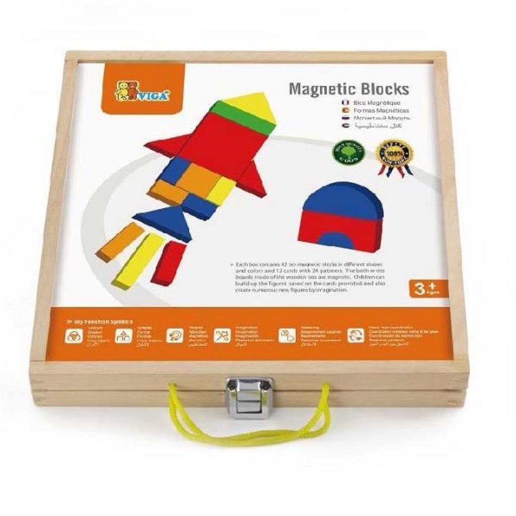 

Развивающая игрушка Viga Toys Формы и цвет Набор магнитных блоков (59687)