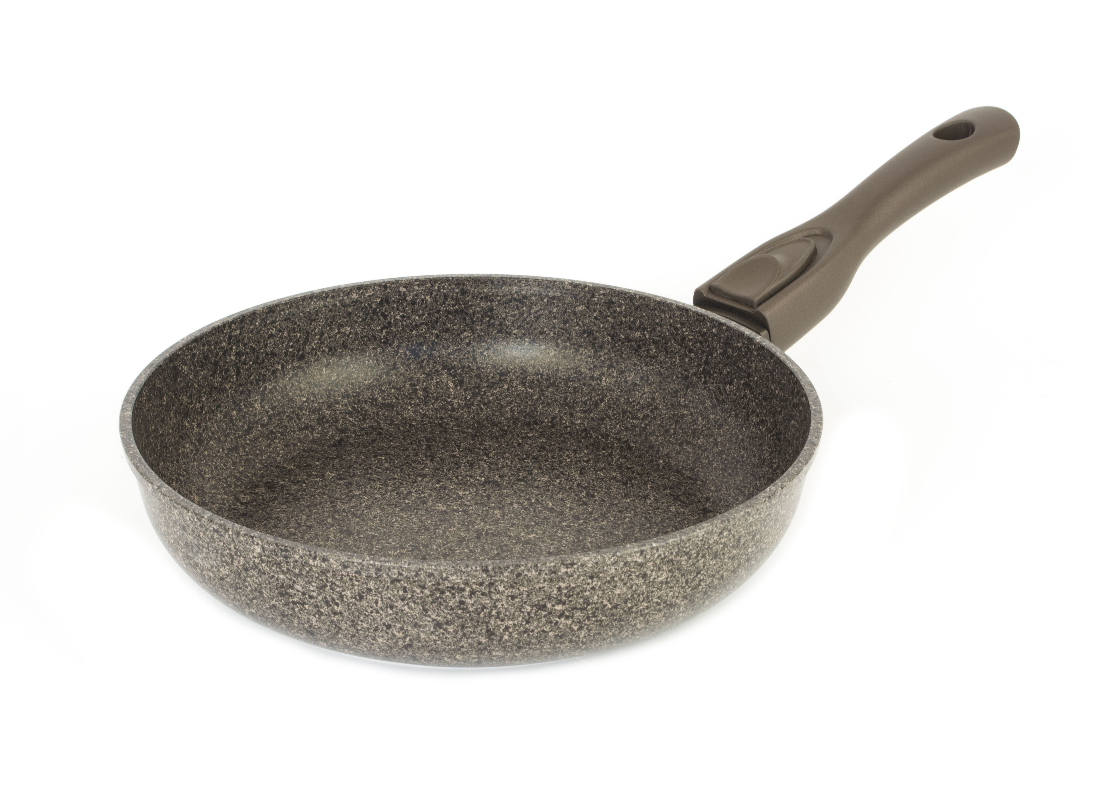 

Сковорода Биол Гранит браун с антипригарным покрытием и съемной ручкой 24 см 24133П