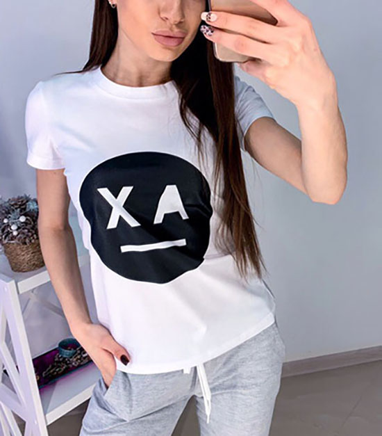 

Fashions • Футболка Smile Fashions L белый (9134тк)