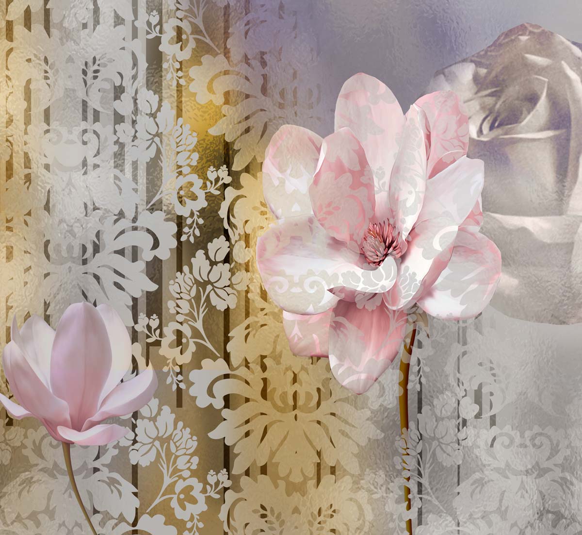 

Фотообои WS Wallpaper Цветы 294*270 (31169) Флора