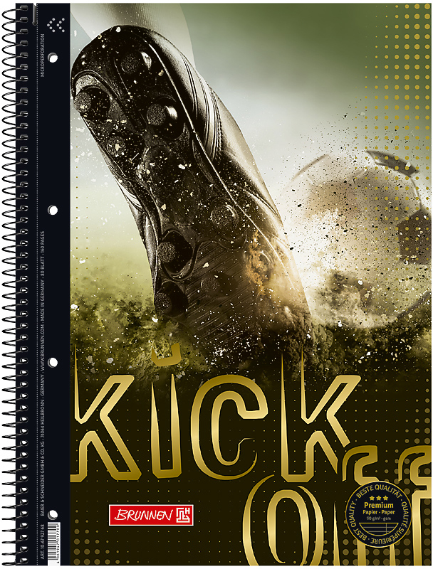 

Колледж-блок Brunnen А4 Premium в линейку 80 листов Football (10 679 27 68)