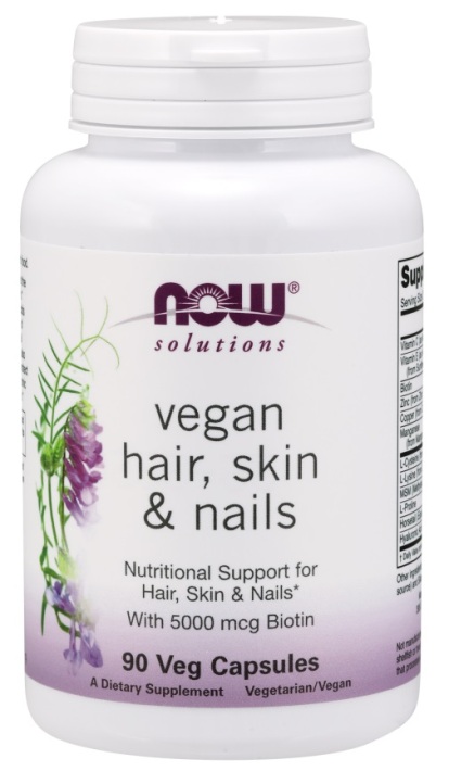 

Витамины NOW Hair, Skin & Nails, Vegan Veg Capsules 90 капсул (4384301371)