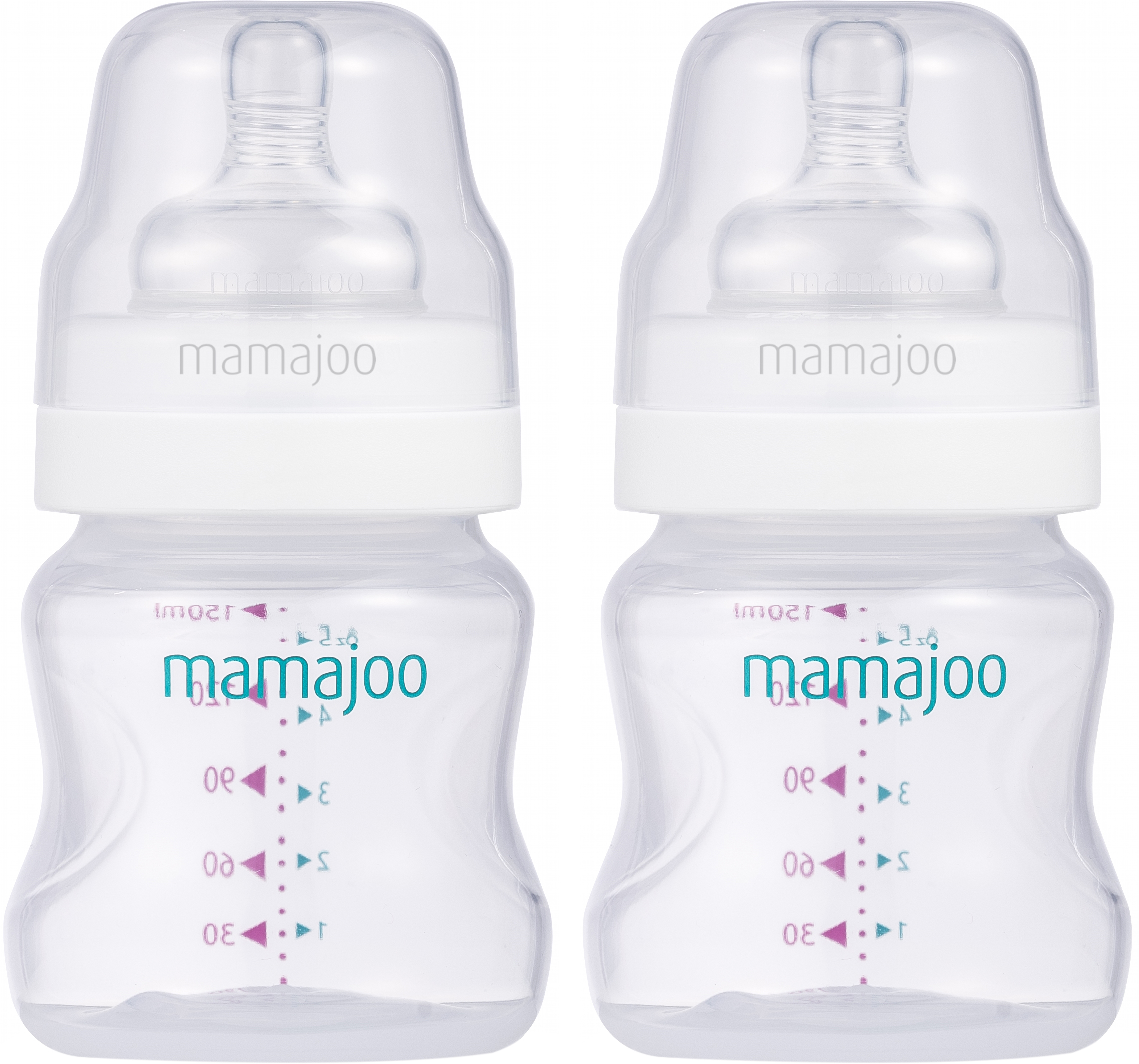 Акція на Набор бутылочек для кормления Mamajoo Silver 150 мл х 2 шт (8697767121653) від Rozetka UA