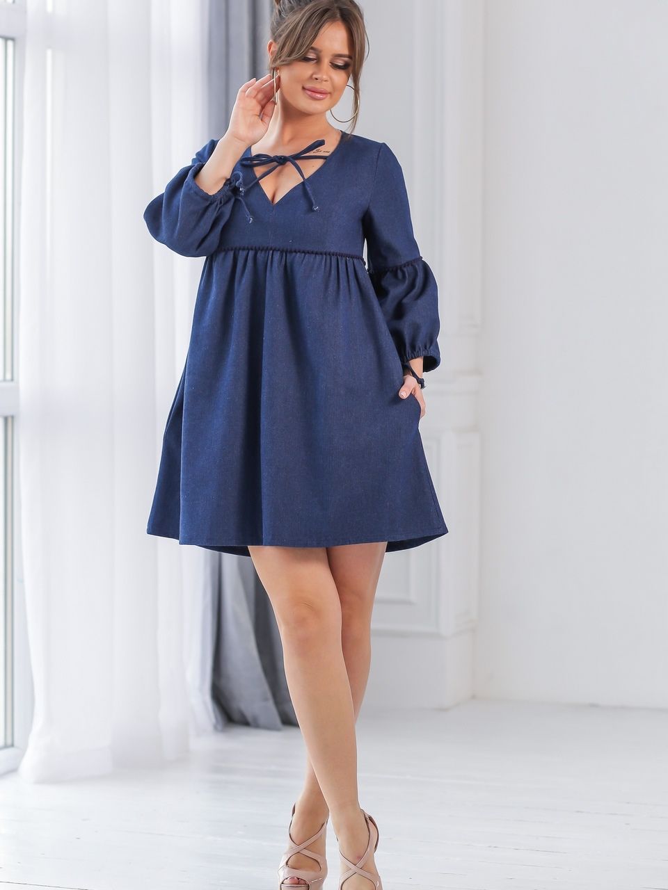 

Платье New Fashion 307 48 Синее